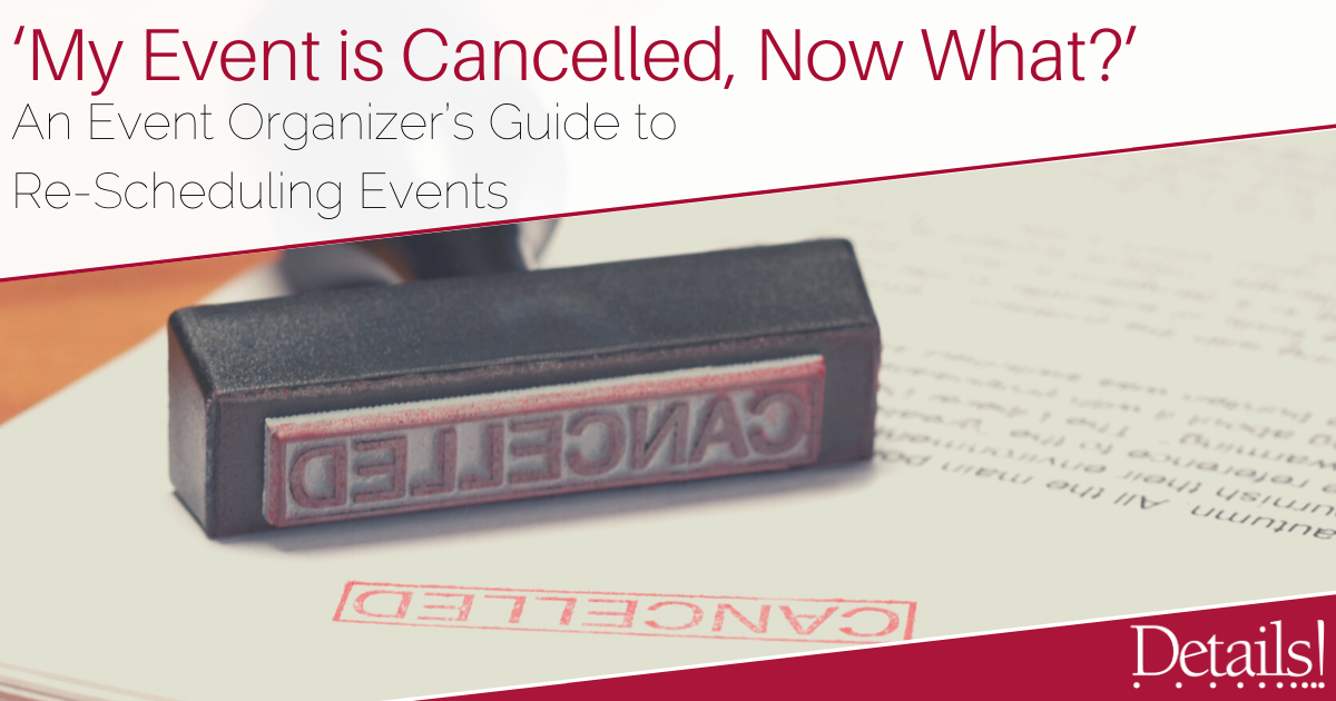 Event Cancelled - Event Organizers Guide to Rescheduling Events image